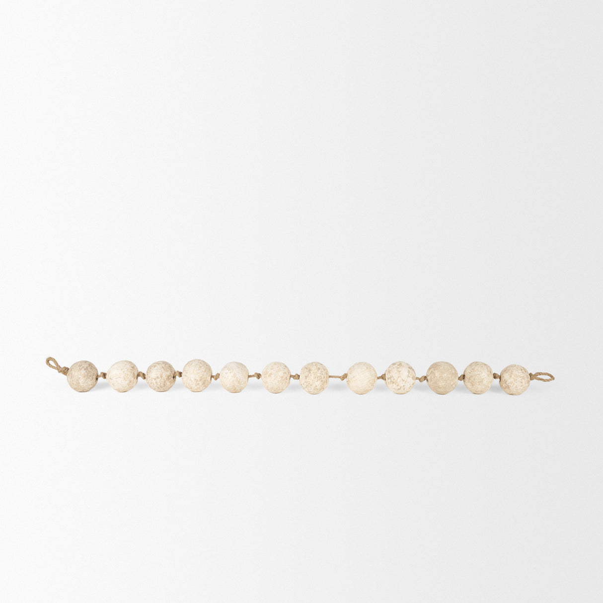 Varamala Beige Paper Mache Sphere Garland from Mercana - Luna Furniture