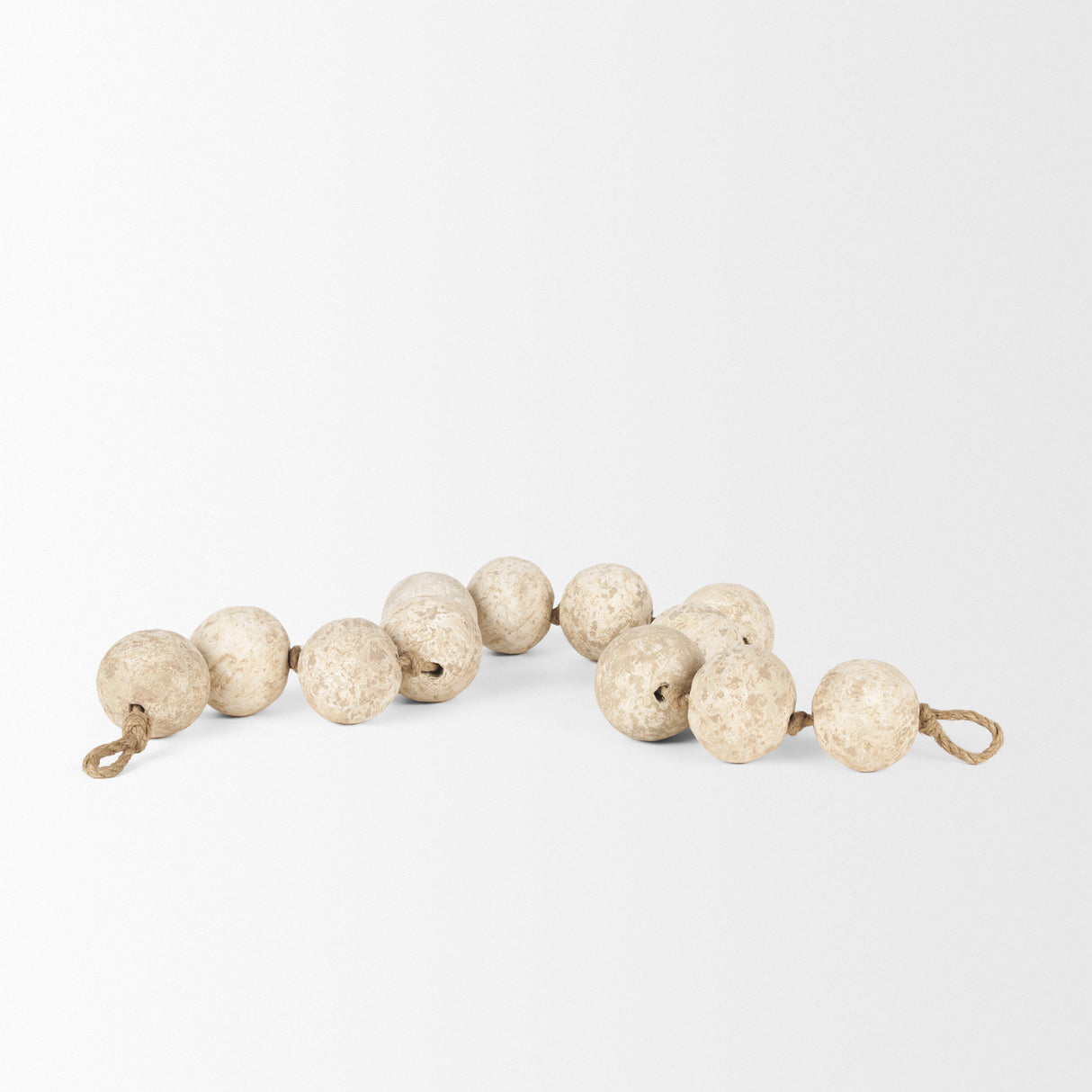 Varamala Beige Paper Mache Sphere Garland from Mercana - Luna Furniture