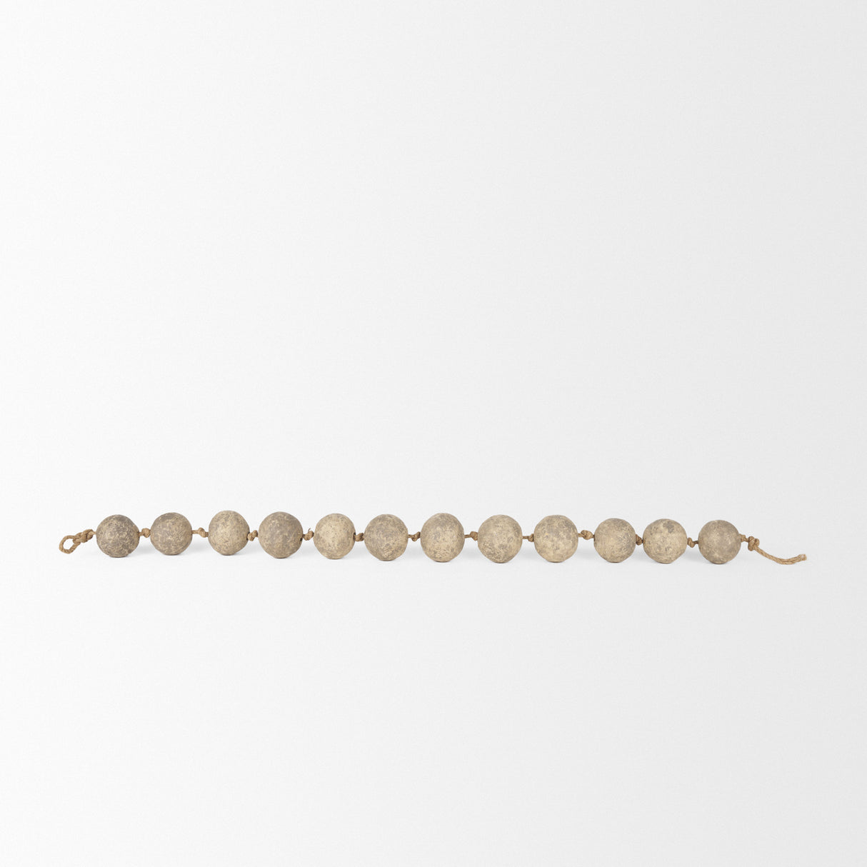 Varamala Dark Beige Paper Mache Sphere Garland from Mercana - Luna Furniture