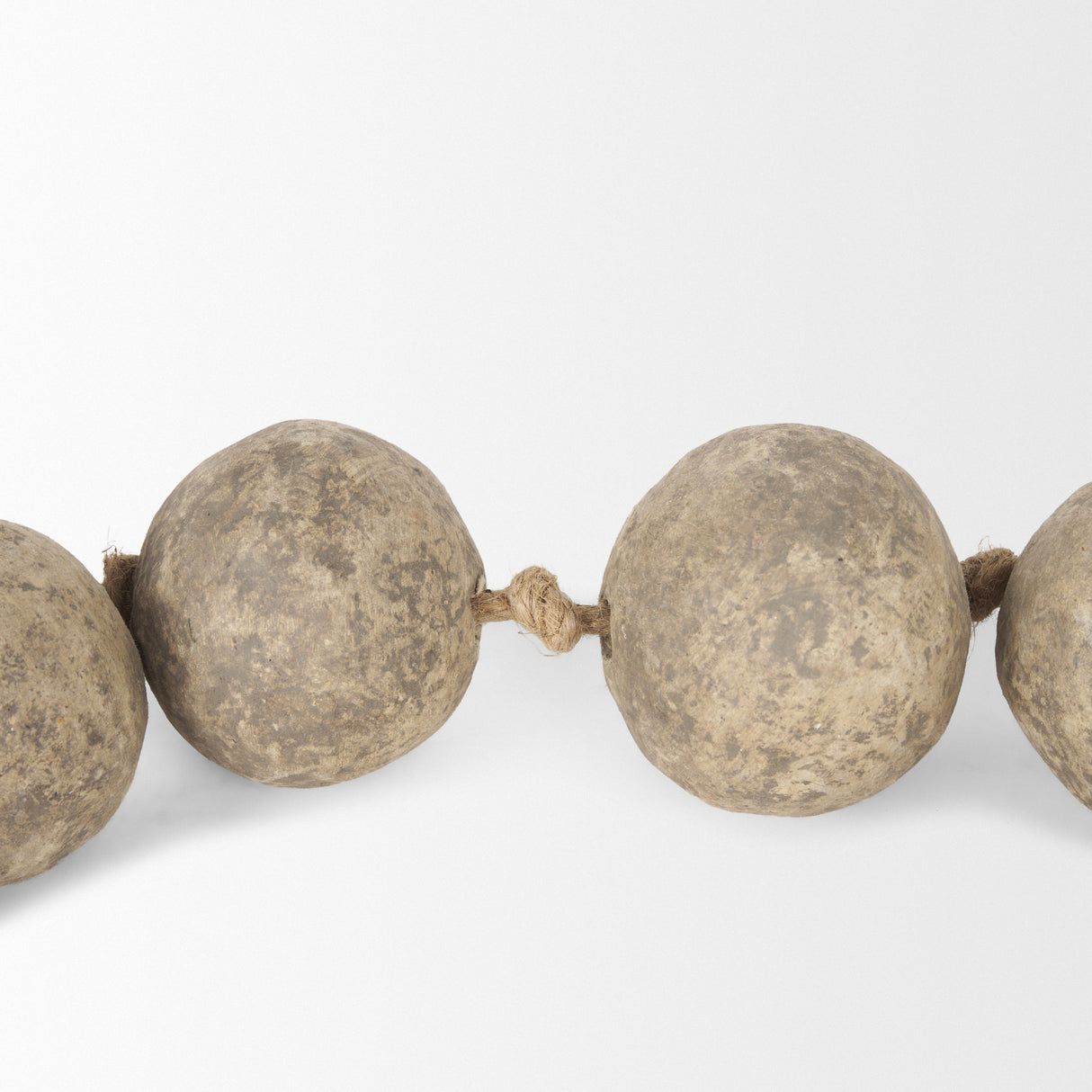Varamala Dark Beige Paper Mache Sphere Garland from Mercana - Luna Furniture