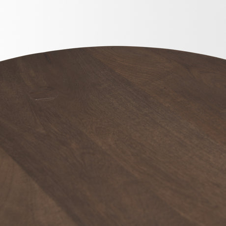 Weldon Dark Brown Wood w/ Matte Black Metal Counter Stool from Mercana - Luna Furniture
