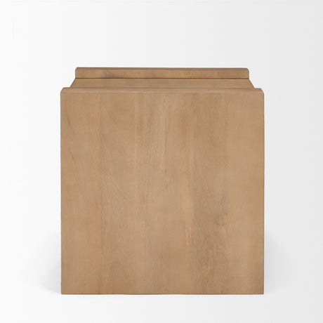 Wesson Light Brown Wood Accent Table from Mercana - Luna Furniture