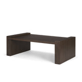 Wesson Dark Brown Wooden Rectangular Coffee Table from Mercana - Luna Furniture