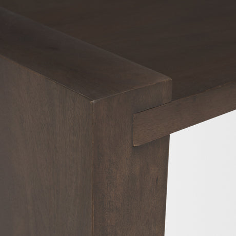 Wesson Dark Brown Wooden Rectangular Coffee Table from Mercana - Luna Furniture