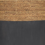 Wenopa Matte Black Wood w/ Natural Jute Accent Tables from Mercana - Luna Furniture