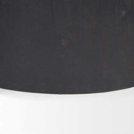 Wenopa Matte Black Wood w/ Natural Jute Accent Tables from Mercana - Luna Furniture