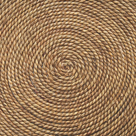 Wenopa Matte Black Wood w/ Natural Jute Accent Tables from Mercana - Luna Furniture