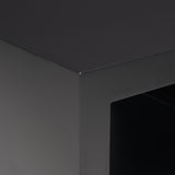 Vondra Matte Black Metal w/ Open Shelves Side table from Mercana - Luna Furniture