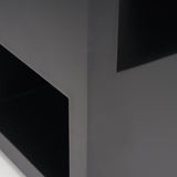 Vondra Matte Black Metal w/ Open Shelves Side table from Mercana - Luna Furniture