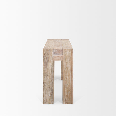 McArthur Whitewash Reclaimed Wood Console Table from Mercana - Luna Furniture