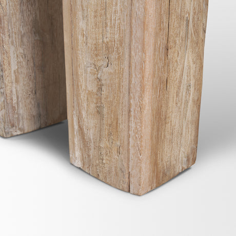 McArthur Whitewash Reclaimed Wood Console Table from Mercana - Luna Furniture