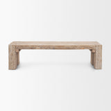 McArthur Whitewash Reclaimed Wood Bench from Mercana - Luna Furniture