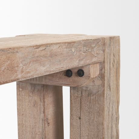 McArthur Whitewash Reclaimed Wood Bench from Mercana - Luna Furniture