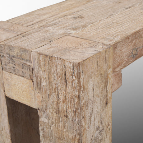 McArthur Whitewash Reclaimed Wood Bench from Mercana - Luna Furniture