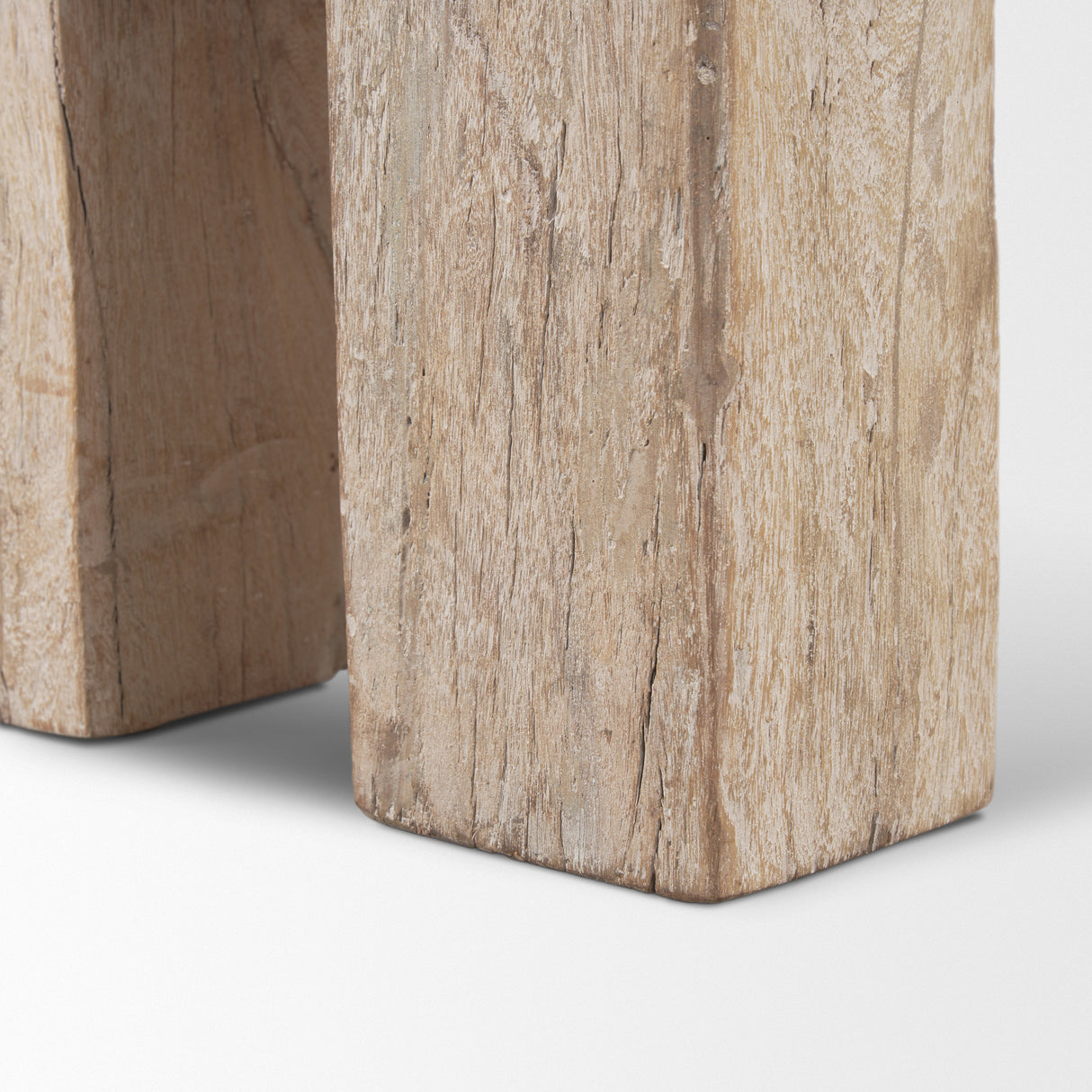 McArthur Whitewash Reclaimed Wood Bench from Mercana - Luna Furniture