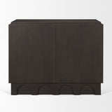 Wagner Dark Brown Wood w/ Arched Design Accent Cabinet from Mercana - Luna Furniture