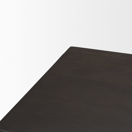 Wagner Dark Brown Wood w/ Arched Design Accent Cabinet from Mercana - Luna Furniture