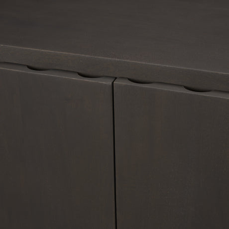 Wagner Dark Brown Wood w/ Arched Design Accent Cabinet from Mercana - Luna Furniture