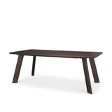 Welborn 84" Dark Brown Wood Rectangular Dining Table from Mercana - Luna Furniture