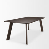 Welborn 84" Dark Brown Wood Rectangular Dining Table from Mercana - Luna Furniture