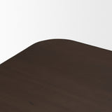Welborn 84" Dark Brown Wood Rectangular Dining Table from Mercana - Luna Furniture