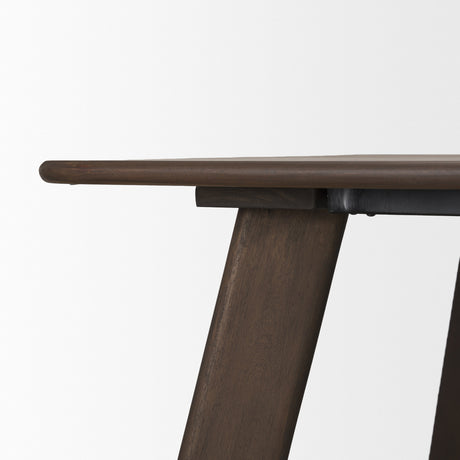 Welborn 84" Dark Brown Wood Rectangular Dining Table from Mercana - Luna Furniture