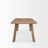 Welborn 72" Light Brown Wood Rectangular Dining Table from Mercana - Luna Furniture
