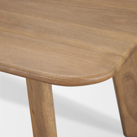 Welborn 72" Light Brown Wood Rectangular Dining Table from Mercana - Luna Furniture