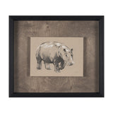 African Animal Study I by Mercana Studio a Hand Embellished Framed Art Print from Mercana - Luna Furniture