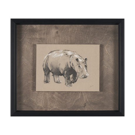 African Animal Study I by Mercana Studio a Hand Embellished Framed Art Print from Mercana - Luna Furniture