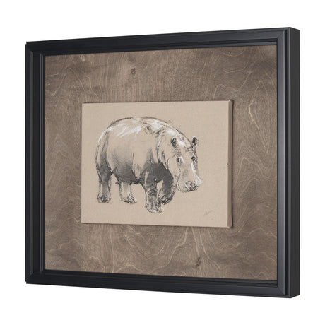 African Animal Study I by Mercana Studio a Hand Embellished Framed Art Print from Mercana - Luna Furniture