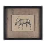 African Animal Study II by Mercana Studio a Hand Embellished Framed Art Print from Mercana - Luna Furniture
