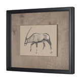 African Animal Study II by Mercana Studio a Hand Embellished Framed Art Print from Mercana - Luna Furniture