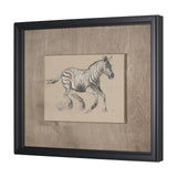 African Animal Study III by Mercana Studio a Hand Embellished Framed Art Print from Mercana - Luna Furniture