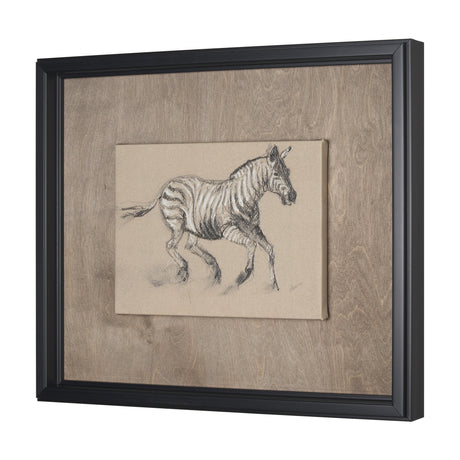 African Animal Study III by Mercana Studio a Hand Embellished Framed Art Print from Mercana - Luna Furniture