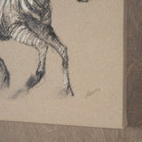 African Animal Study III by Mercana Studio a Hand Embellished Framed Art Print from Mercana - Luna Furniture