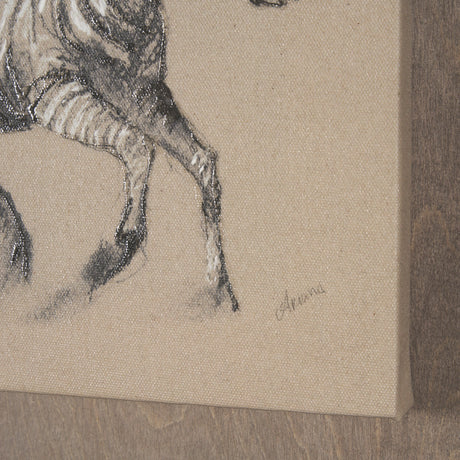 African Animal Study III by Mercana Studio a Hand Embellished Framed Art Print from Mercana - Luna Furniture