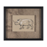 African Animal Study IV by Mercana Studio a Hand Embellished Framed Art Print from Mercana - Luna Furniture