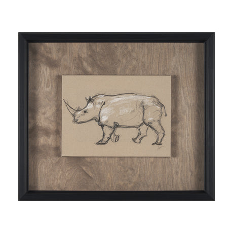 African Animal Study IV by Mercana Studio a Hand Embellished Framed Art Print from Mercana - Luna Furniture