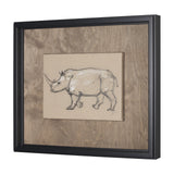 African Animal Study IV by Mercana Studio a Hand Embellished Framed Art Print from Mercana - Luna Furniture