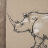 African Animal Study IV by Mercana Studio a Hand Embellished Framed Art Print from Mercana - Luna Furniture