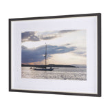 Daybreak Sail by Ben Wood a Hand Embellished Framed Photo Art Print Matted under Glass from Mercana - Luna Furniture