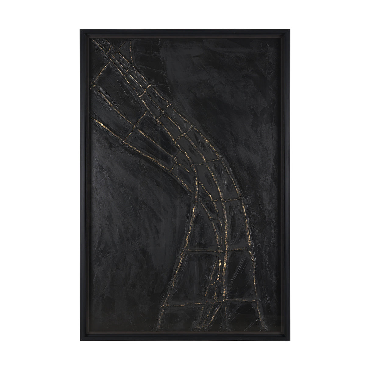 Descent I by Studio M a handmade Original Framed 3D Textured Artwork under Glass from Mercana - Luna Furniture