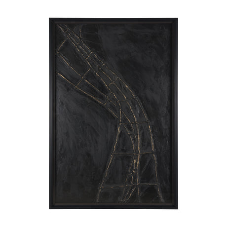 Descent I by Studio M a handmade Original Framed 3D Textured Artwork under Glass from Mercana - Luna Furniture