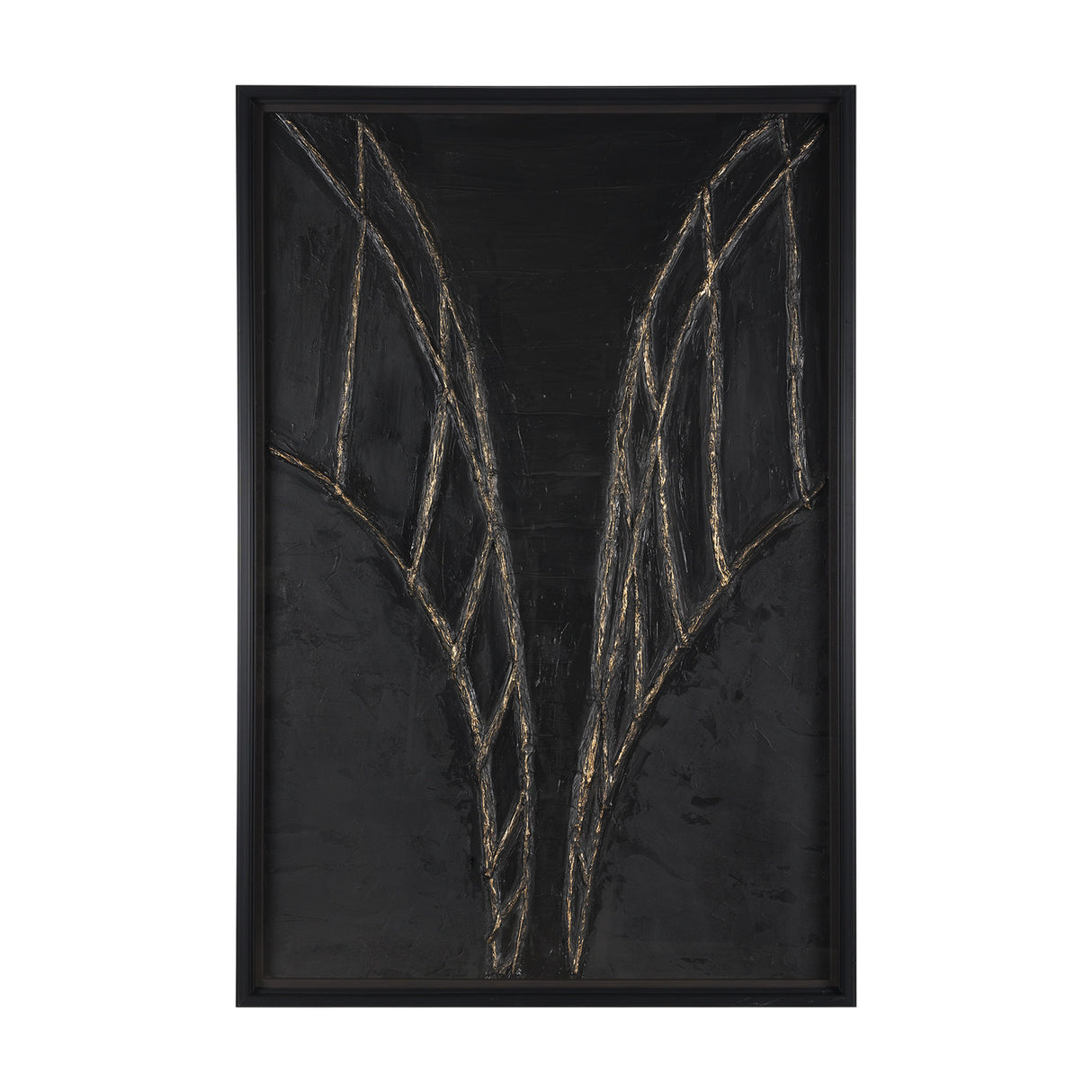 Descent II by Studio M a handmade Original Framed 3D Textured Artwork under Glass from Mercana - Luna Furniture
