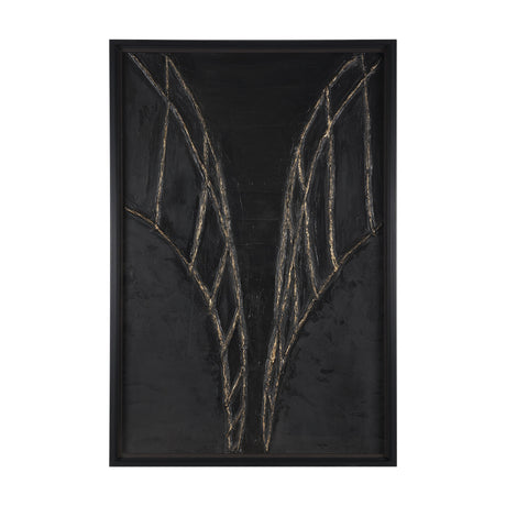Descent II by Studio M a handmade Original Framed 3D Textured Artwork under Glass from Mercana - Luna Furniture