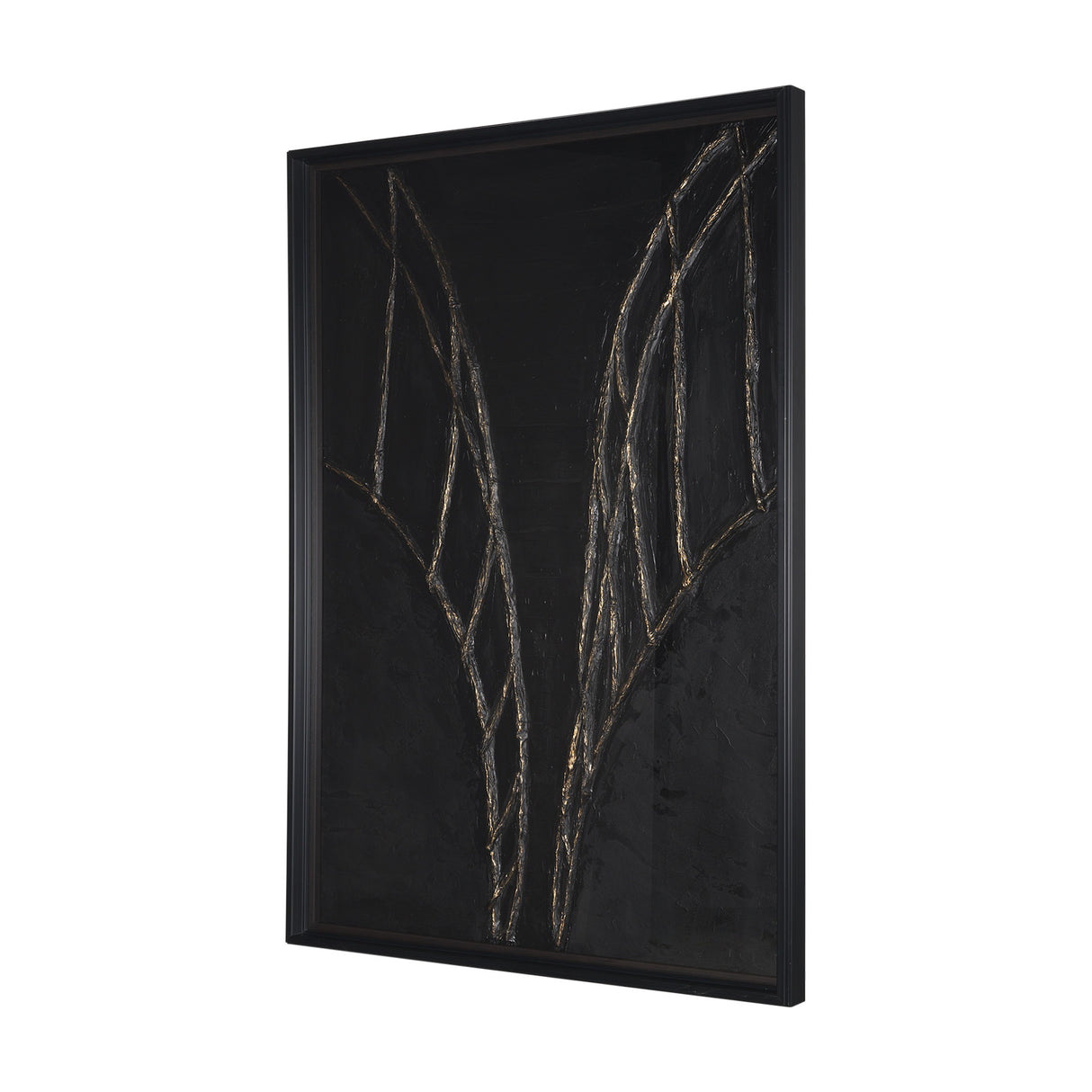 Descent II by Studio M a handmade Original Framed 3D Textured Artwork under Glass from Mercana - Luna Furniture