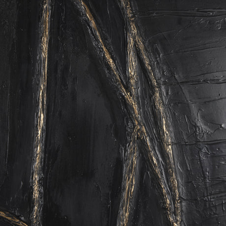 Descent II by Studio M a handmade Original Framed 3D Textured Artwork under Glass from Mercana - Luna Furniture