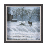Winter On The Farm I by Mercana Studio a Hand Embellished Framed Art Print from Mercana - Luna Furniture