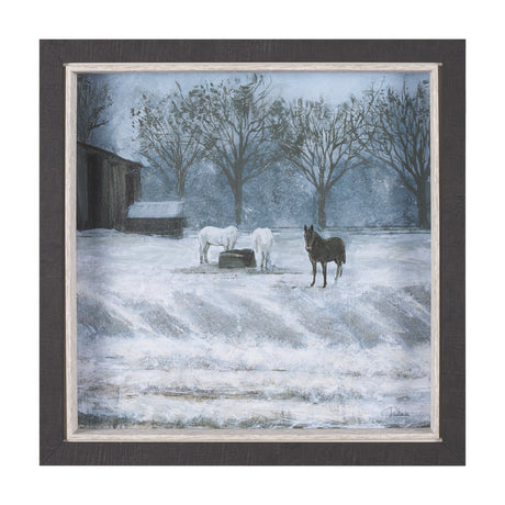 Winter On The Farm I by Mercana Studio a Hand Embellished Framed Art Print from Mercana - Luna Furniture
